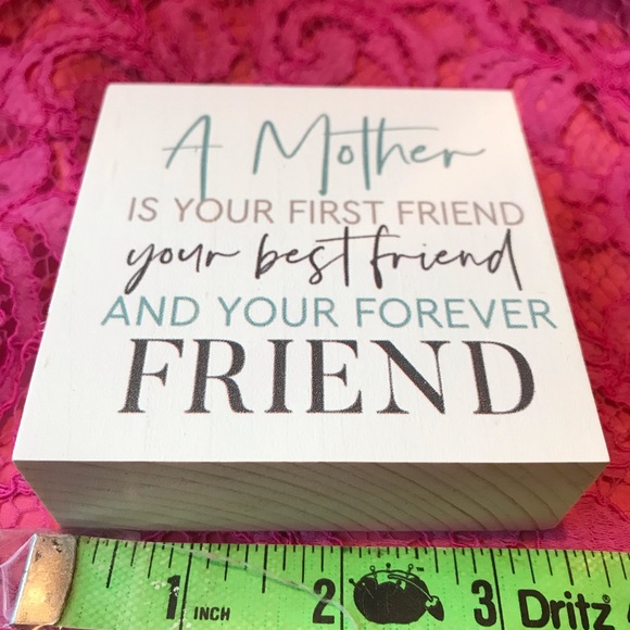 Mother Friend Block decor small perfect for office or desk - Picture 2 of 4
